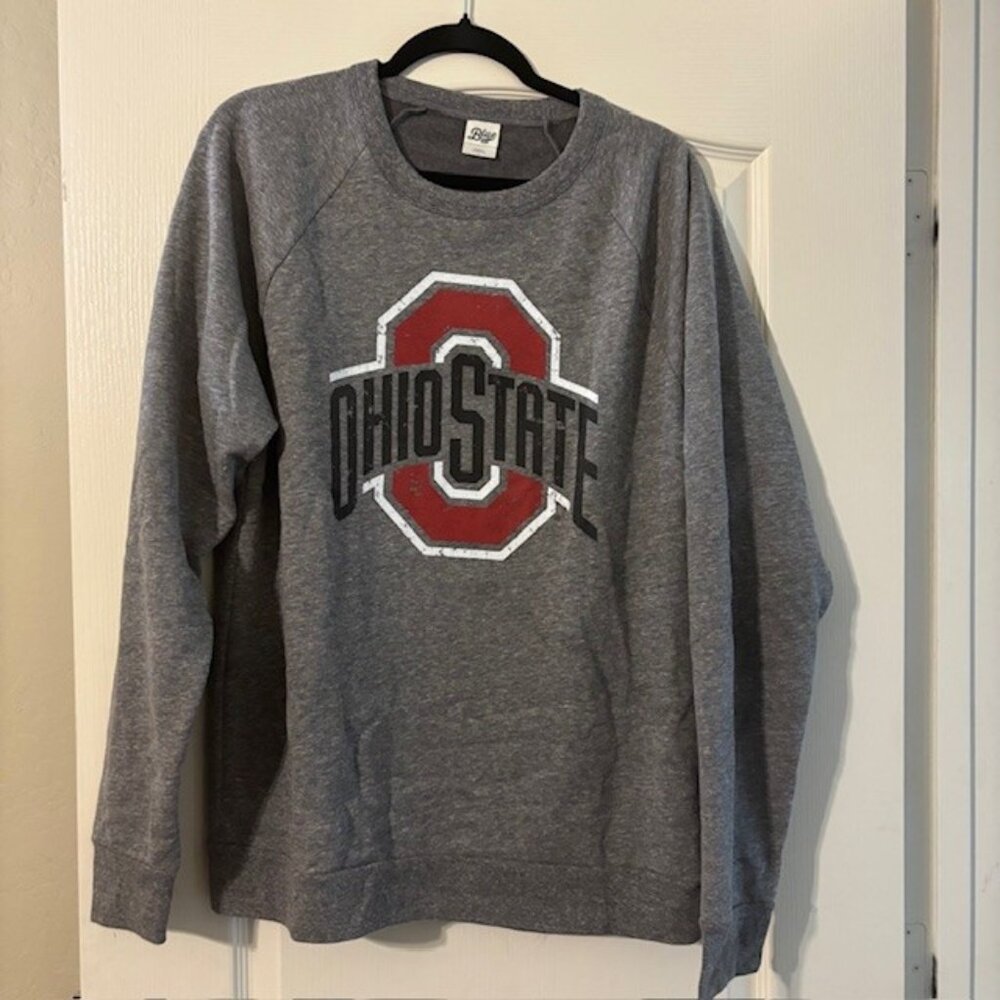 NWOT Blue 84 Gray Ohio State Crewneck Sweatshirt SZ L